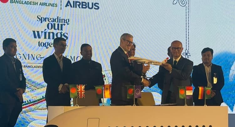 ১০ উড়োজাহাজ কিনতে এয়ারবাসের সঙ্গে বিমানের চুক্তি