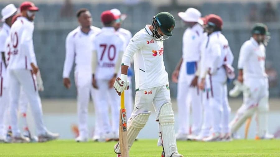 মিরপুর টেস্টের প্রথম ইনিংসে ২৭২ রানেই গুটিয়ে গেল বাংলাদেশ