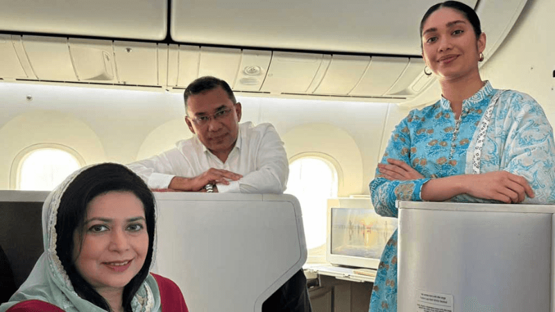 সিলেট থেকে ঢাকার পথে তারেক রহমান