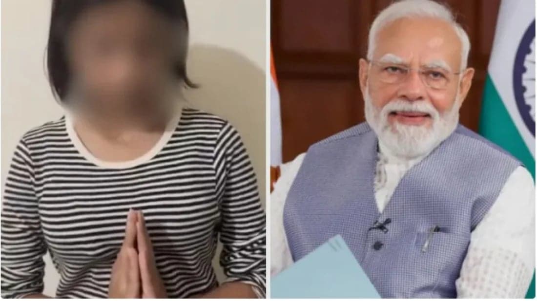মোদিকে কটূক্তির অভিযোগ: ভাইরাল হলো তরুণীর ক্ষমা চাওয়ার ভিডিও