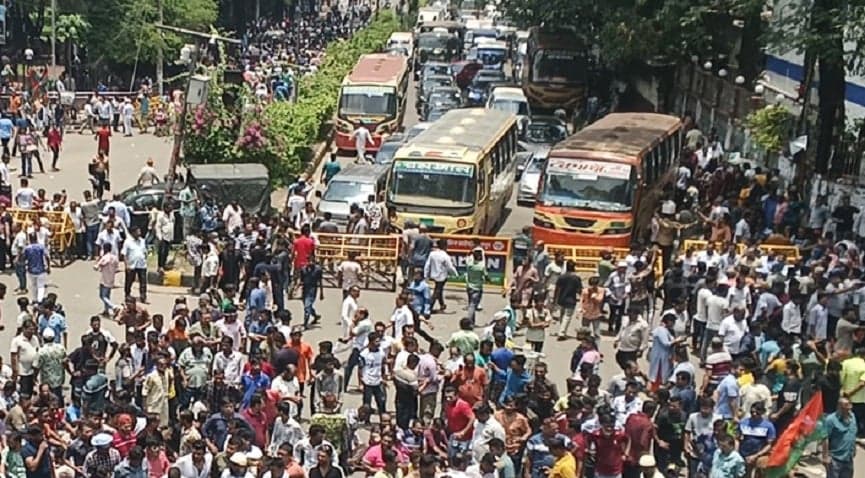 বিভিন্ন আন্দোলনে রাজধানীতে তীব্র যানজট