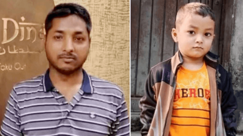 বগুড়ায় ঈদগাহে যাওয়ার পথে বাসচাপায় বাবা ও ছেলে নিহত