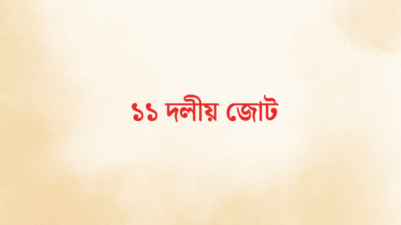 রাষ্ট্রপতি নির্বাচনে অলি আহমেদের পক্ষে মনোনয়নপত্র নিল ১১ দলীয় জোট