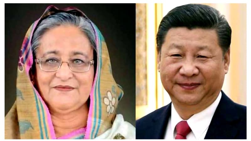শেখ হাসিনাকে অভিনন্দন জানালেন জিনপিং