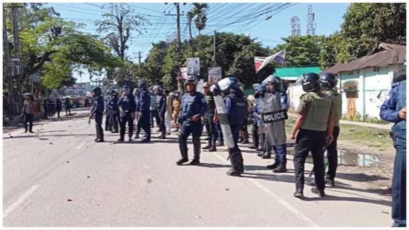 সুনামগঞ্জে বিএনপি-পুলিশ সংঘর্ষ; সাংবাদিকসহ আহত ১০