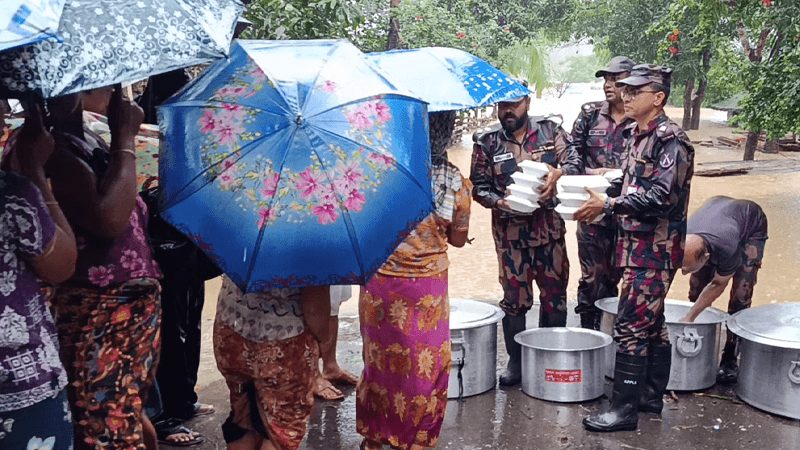 বন্যা পরিস্থিতি মোকাবিলায় ১১ জেলায় বিজিবি মোতায়েন
