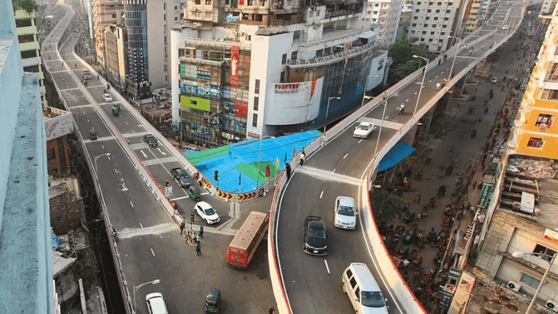 মৌচাক ফ্লাইওভার থেকে পোড়া মরদেহ উদ্ধার