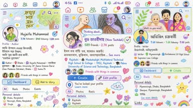 হাতে আঁকা প্রোফাইলের ঢেউ ফেসবুকে, কীভাবে করবেন আপনিও