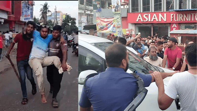কুষ্টিয়ায় গণঅধিকার-জামায়াত সংঘর্ষে আহত ২০, আমির হামজার গাড়ি ভাঙচুর