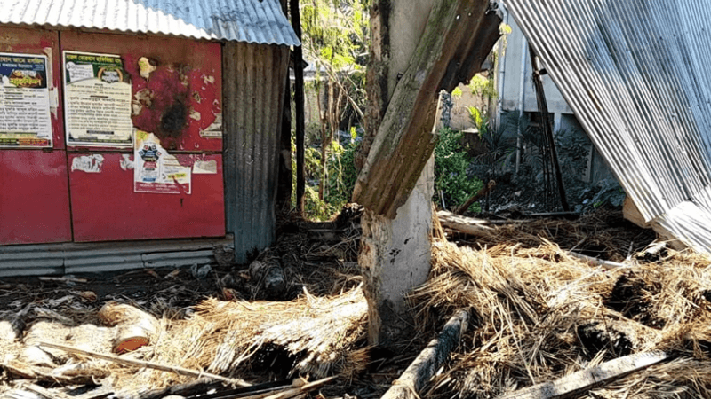 নেত্রকোণায় খামারে আগুন, পুড়ে গেছে দুই ঘর ও ২৯ ছাগল