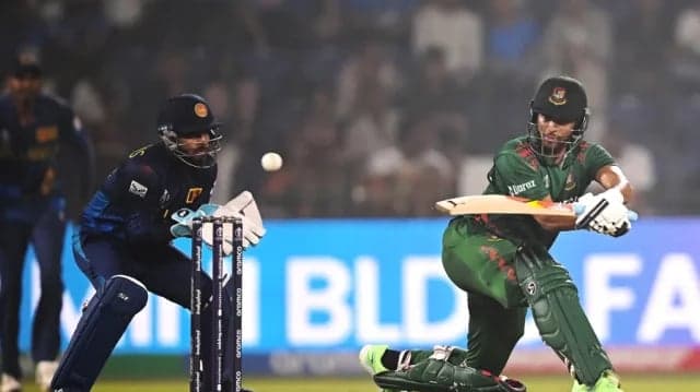 বিশ্বকাপ ক্রিকেটে শ্রীলঙ্কাকে ৩ উইকেটে হারাল বাংলাদেশ