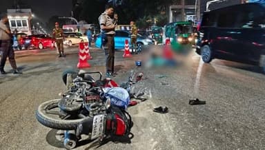 জাহাঙ্গীর গেটে কাভার্ডভ্যানের চাপায় মোটরসাইকেল আরোহী নিহত