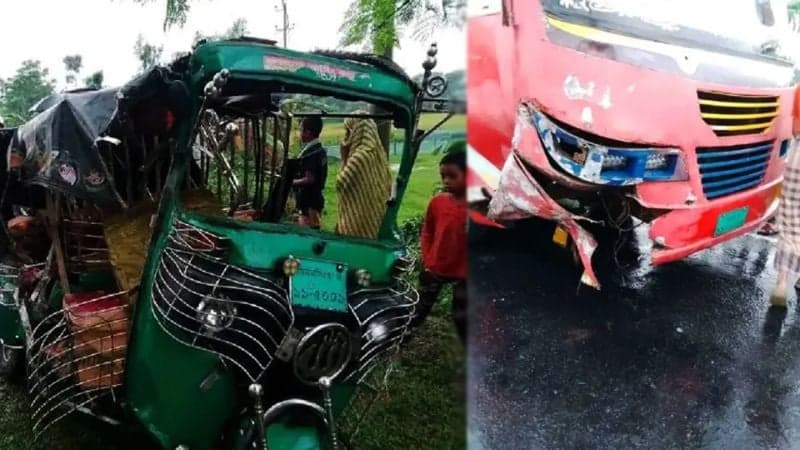 নেত্রকোনায় বাস-সিএনজি সংঘর্ষে নিহত ২, আহত ৩
