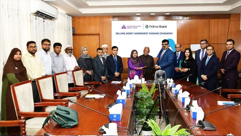 প্রাইম ব্যাংক ও আইসিবি অ্যাসেট ম্যানেজমেন্ট এর মধ্যে চুক্তি স্বাক্ষর