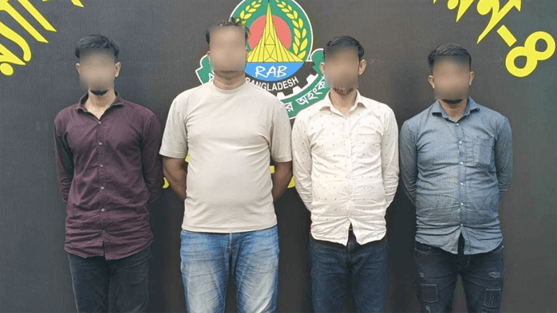 তরুণীদেরকে চীনে নিয়ে পতিতালয়ে বিক্রি: পাচার চক্রের ৪ সদস্য গ্রেপ্তার