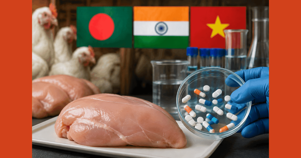 বাংলাদেশসহ ৩ দেশের পোলট্রি মুরগিতে নিরাপদ সীমার চেয়ে বেশি অ্যান্টিবায়োটিক