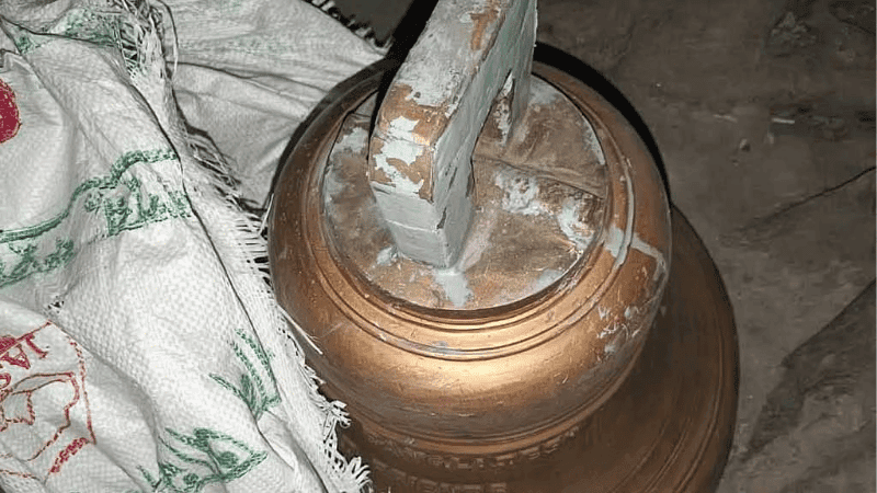 গির্জা থেকে চুরি যাওয়া ৭০ কেজির পিতলের ঘণ্টা উদ্ধার