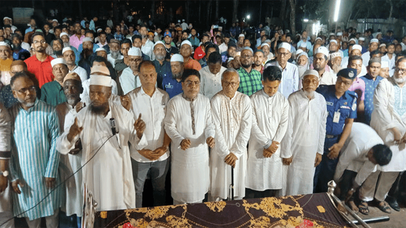 জুলাই আন্দোলনে শহীদ জসিম উদ্দিনের মেয়ের দাফন সম্পন্ন