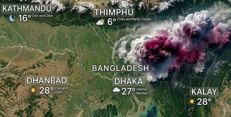 ধেয়ে আসছে শক্তিশালী বৃষ্টি বলয়