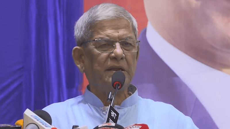 দেশের স্বার্থবিরোধী কোনো চুক্তি করবে না সরকার: মির্জা ফখরুল
