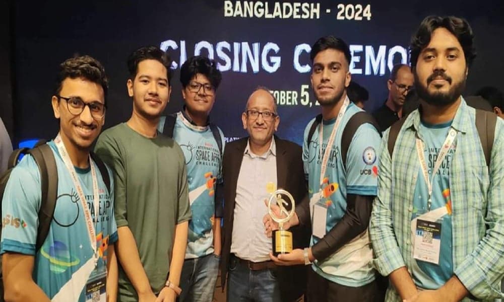 নাসা স্পেস অ্যাপস চ্যালেঞ্জে ঢাকা বিভাগে চ্যাম্পিয়ন জবি 