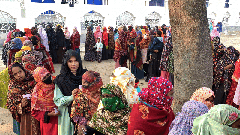 রাজশাহীতে ১১টা পর্যন্ত ভোট পড়েছে প্রায় ৪৪%