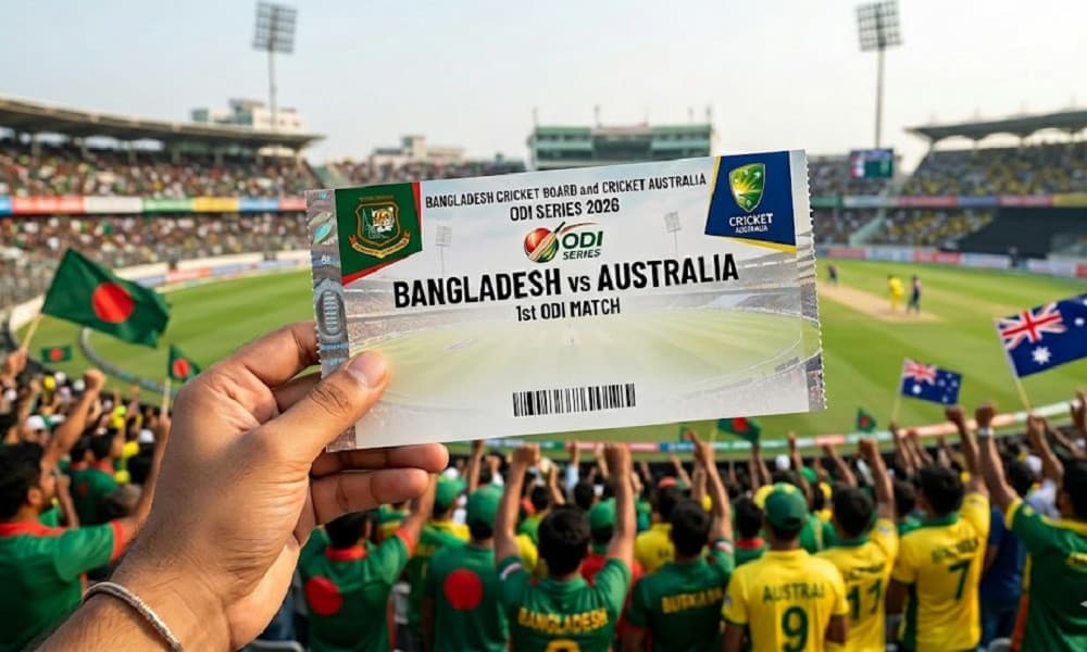 বাংলাদেশ-অস্ট্রেলিয়া সিরিজে টিকিটের সর্বনিম্ন মূল্য ২০০ টাকা