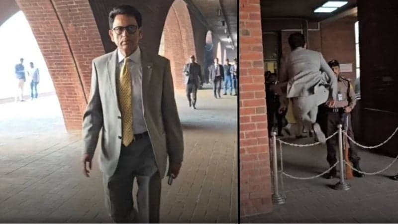 লাফ দিয়ে সংসদে ঢুকলেন নবনির্বাচিত এমপি মিলন