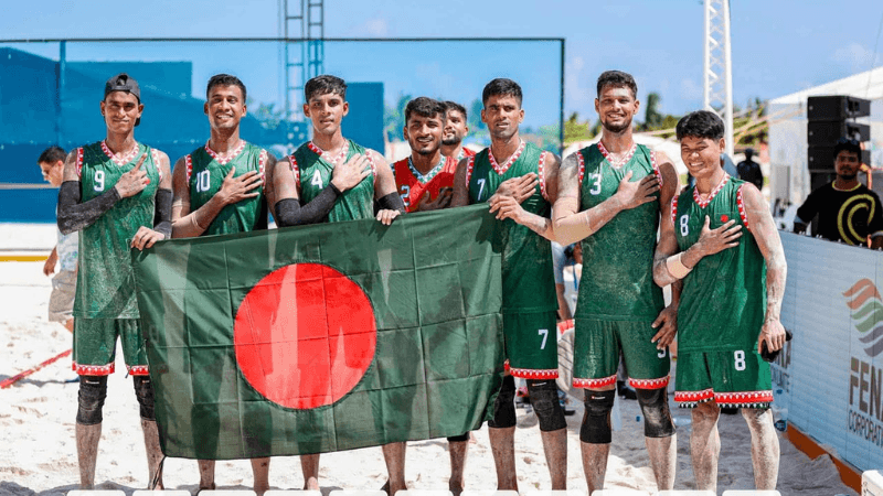 কমনওয়েলথ বিচ হ্যান্ডবলে ভারতকে হারাল বাংলাদেশ