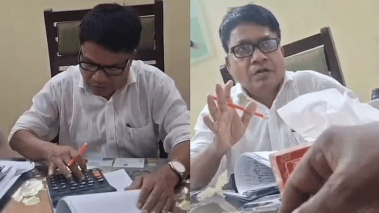 ক্যালকুলেটরে হিসাব করে ‘কমিশনের নামে ঘুষ’ চাইলেন সরকারি কর্মকর্তা, ভিডিও ভাইরাল