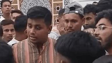 মনজুর আলমের বাসায় হাসনাত, বেরিয়ে প্রশ্নের মুখে এনসিপি নেতা