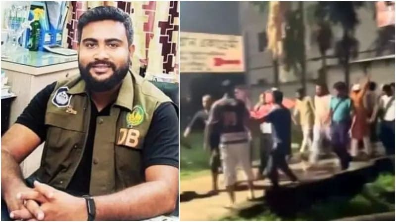 রাজশাহীতে সাবেক এসআই ‘ডিবি হাসান’কে গণপিটুনি দিয়ে পুলিশে সোপর্দ