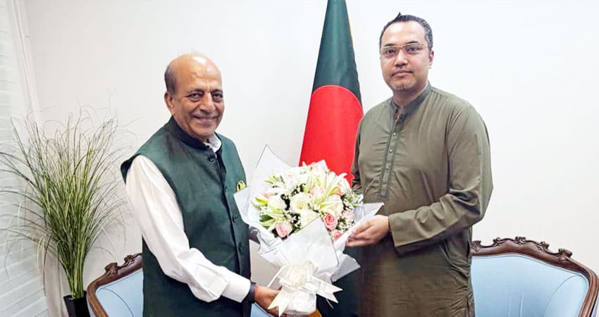 মাহদী আমিনের সঙ্গে ভারতীয় হাইকমিশনারের সাক্ষাৎ