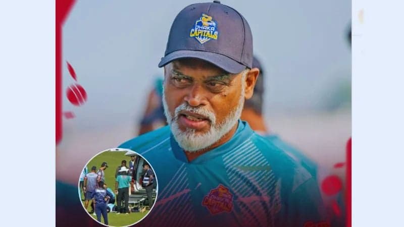মাঠেই হার্ট অ্যাটাক করেছেন কোচ মাহবুব জাকি