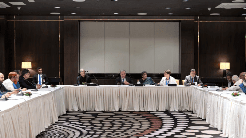 ঢাকায় রাজনৈতিক নেতাদের সঙ্গে জাতিসংঘ মহাসচিব গুতেরেসের বৈঠক