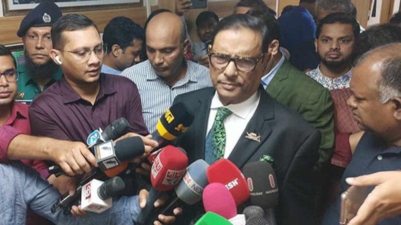 এখন আর সংলাপের সুযোগ নেই: ওবায়দুল কাদের