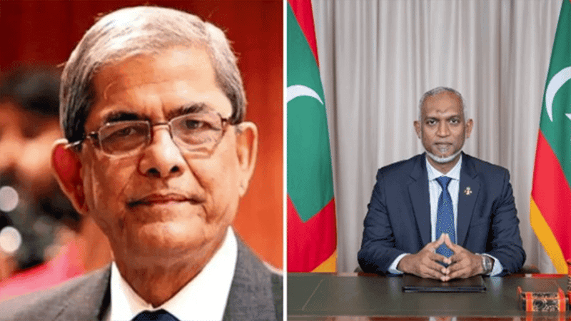 মির্জা ফখরুলকে মালদ্বীপের প্রেসিডেন্টের অভিনন্দন