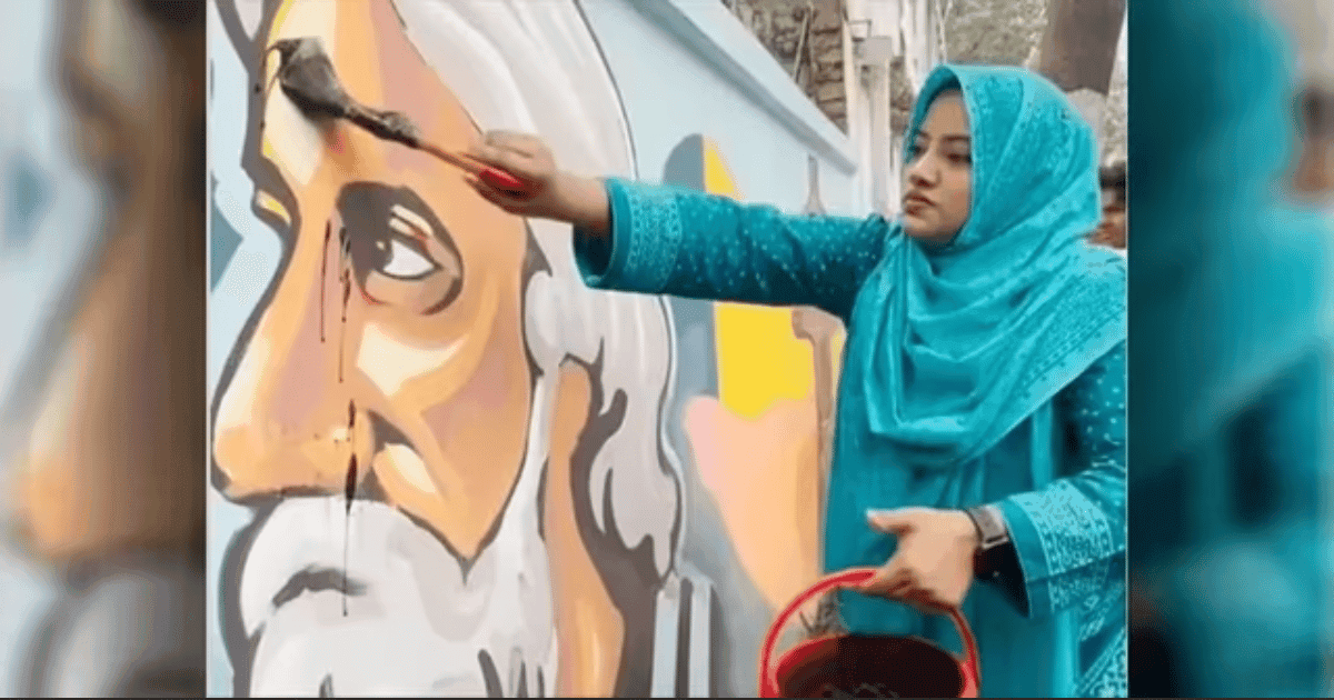 রবীন্দ্রনাথের প্রতিকৃতি মোছার চেষ্টা, ডিবি কার্যালয়ে আটক চারজনকে জিজ্ঞাসাবাদ