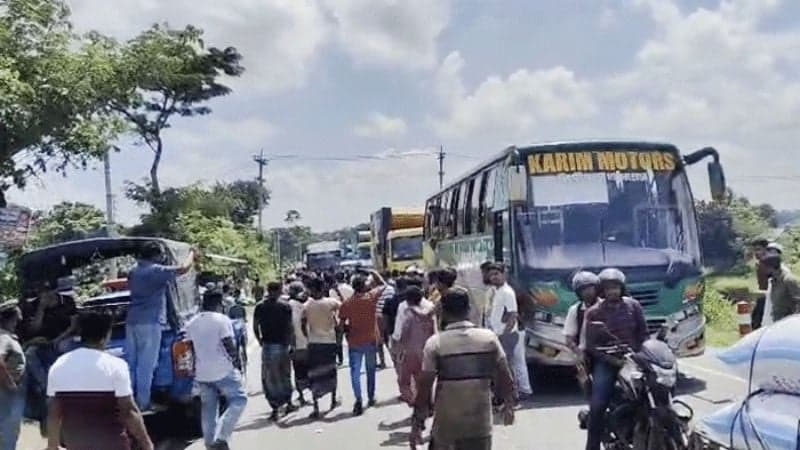 ৪ ঘণ্টা পর ভাঙ্গায় মহাসড়ক অবরোধ প্রত্যাহার 