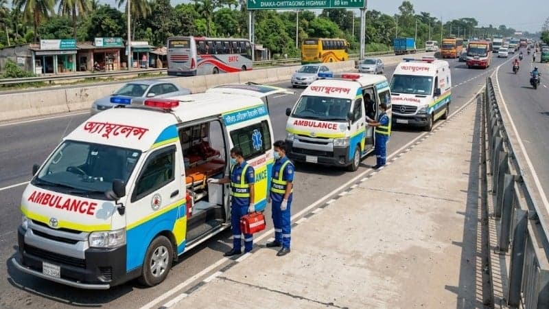 ২৯ জুলাই থেকে সারাদেশে অনির্দিষ্টকালের অ্যাম্বুলেন্স ধর্মঘট