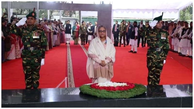 বঙ্গবন্ধুর স্বদেশ প্রত্যাবর্তন দিবসে প্রধানমন্ত্রীর শ্রদ্ধা