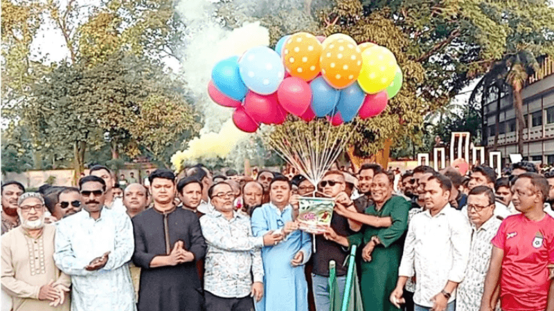 বগুড়ায় ক্রীড়া উৎসবের মাধ্যমে সম্প্রীতির ডাক
