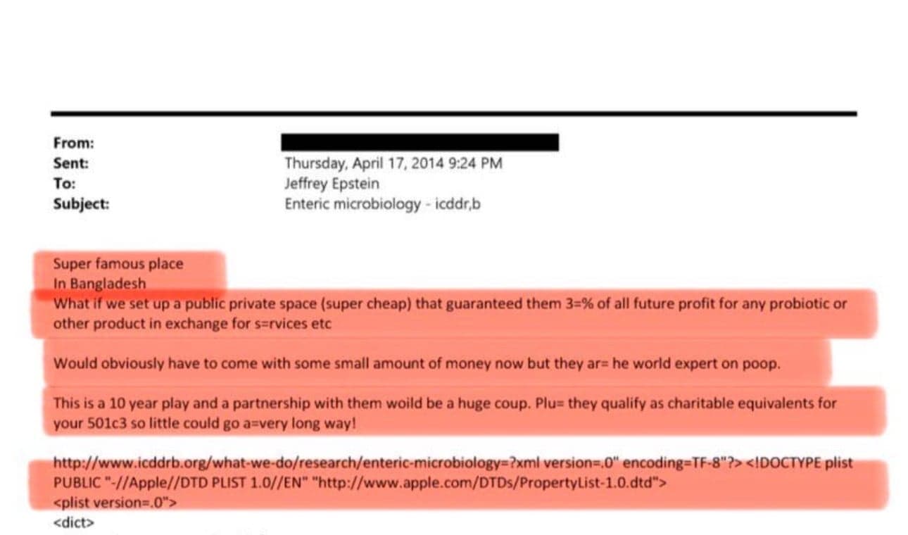 এপস্টেইন ফাইলে এবার পাওয়া গেল আইসিডিডিআরবি'র নাম