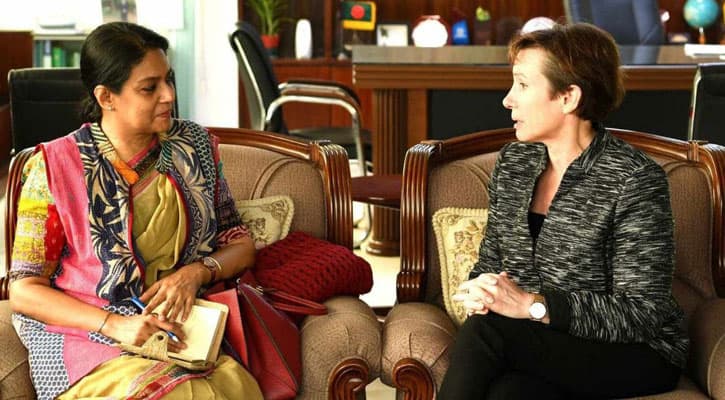 পরিবেশ উপদেষ্টা রিজওয়ানার সঙ্গে যুক্তরাষ্ট্রের চার্জ দ্য অ্যাফেয়ার্স ট্রেসির বৈঠক