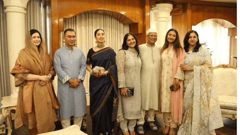 সাবেক প্রধান উপদেষ্টার সঙ্গে প্রধানমন্ত্রীর শুভেচ্ছা বিনিময়