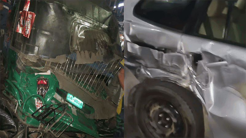 মগবাজারে একাধিক যানবাহনে লরির ধাক্কা, নিহত ২