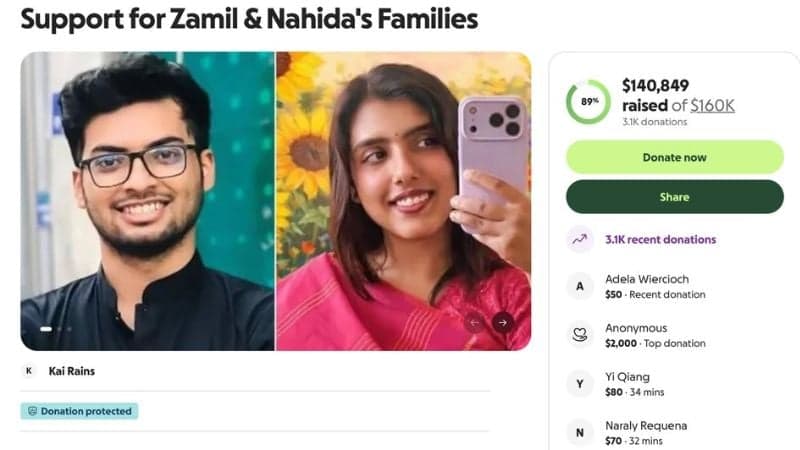 লিমন-বৃষ্টির পরিবারের জন্য ফ্লোরিডার স্থানীয়দের তহবিল, দুই দিনে সংগ্রহ দেড় লাখ ডলার