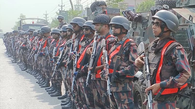 ঢাকাসহ সারাদেশে  ১৪৭ প্লাটুন বিজিবি মোতায়েন
