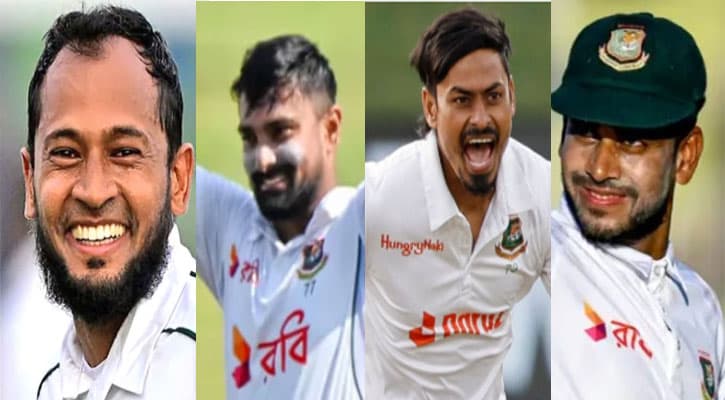 আইসিসির টেস্ট র‍্যাংকিংয়ে উন্নতি চার বাংলাদেশি ক্রিকেটারের