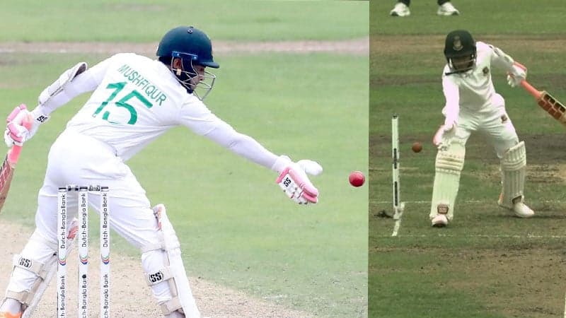 মুশফিকের অস্বাভাবিক আউট, বাংলাদেশ থামল ১৭২ রানে